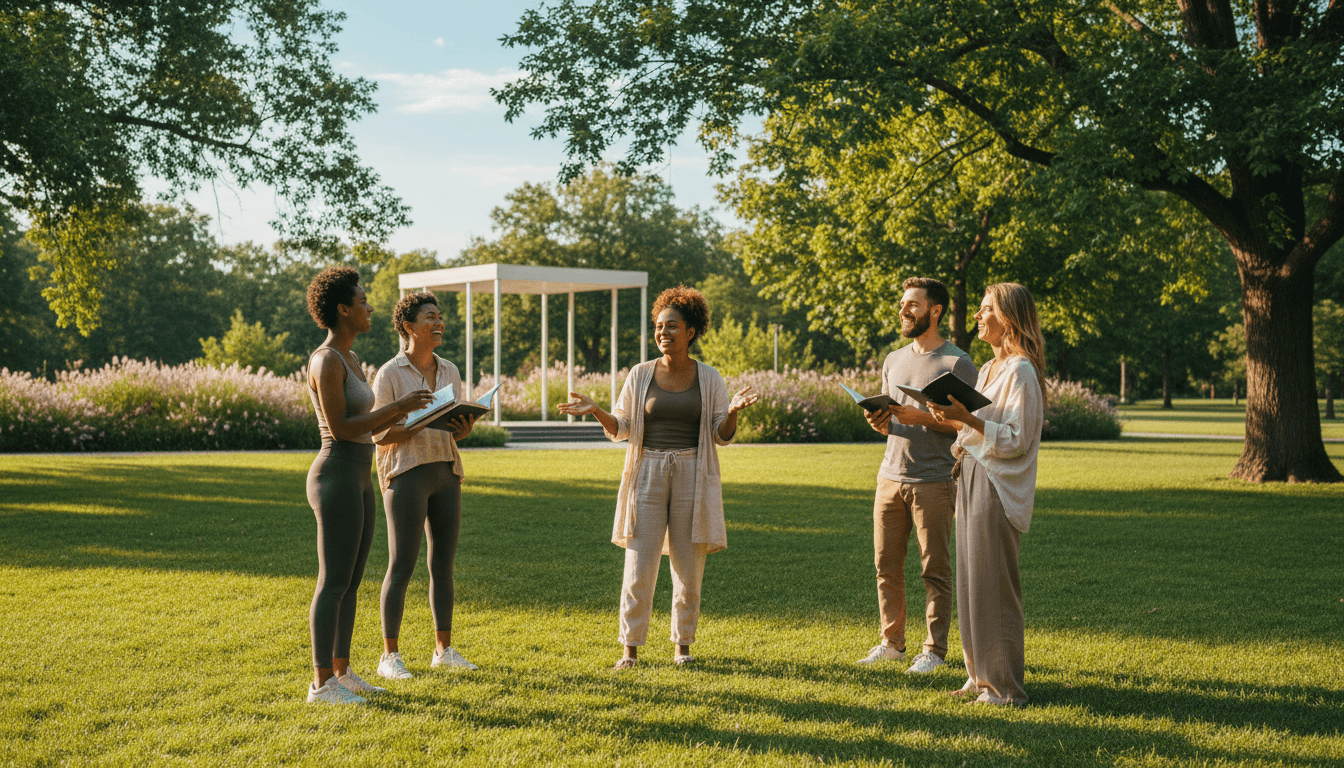 Team wellness activity and company culture moment
